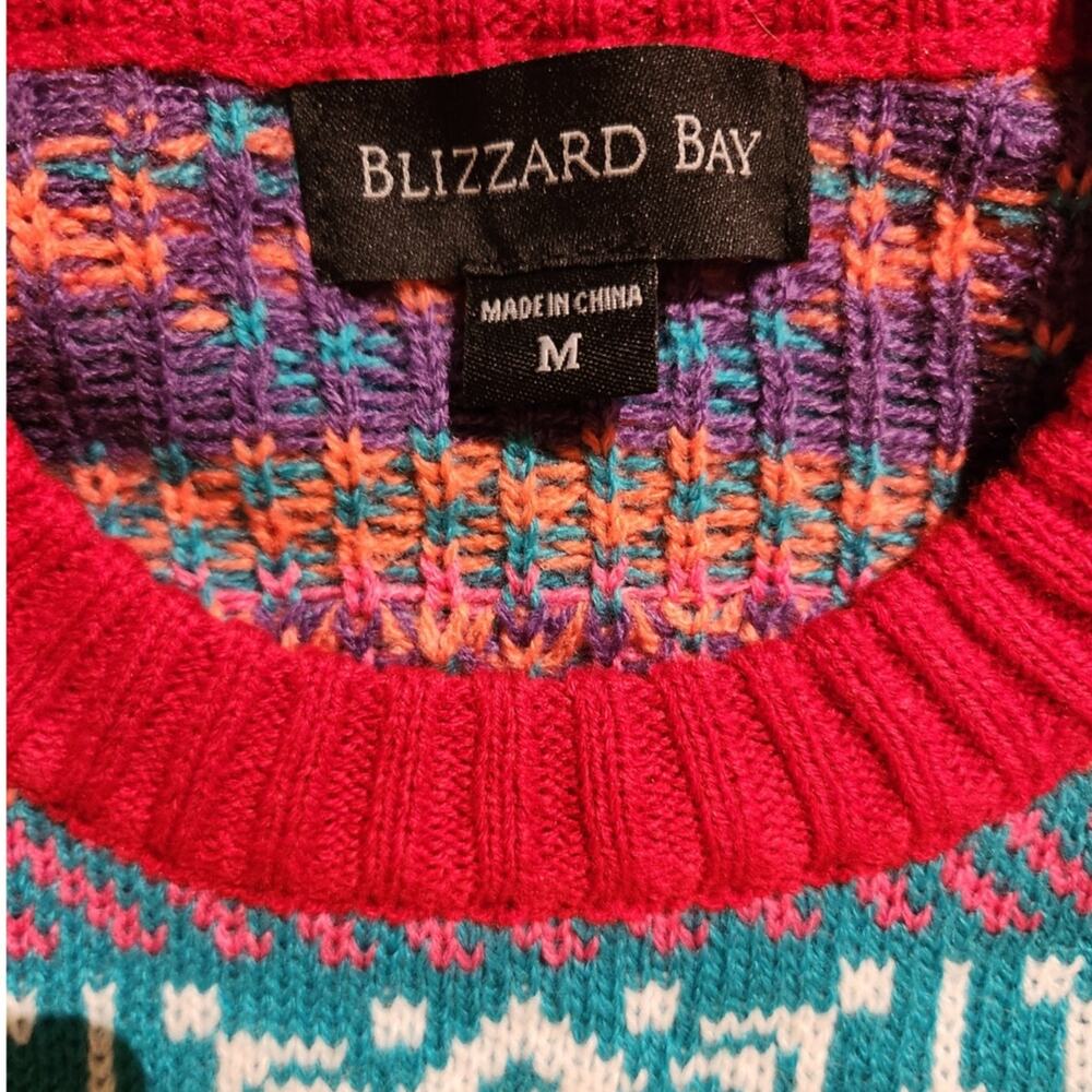 Blizzard Bay Flamingo "Ugly Christmas Sweater" Size Medium - Picture 6 of 6